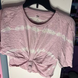 SO juniors purple crop top